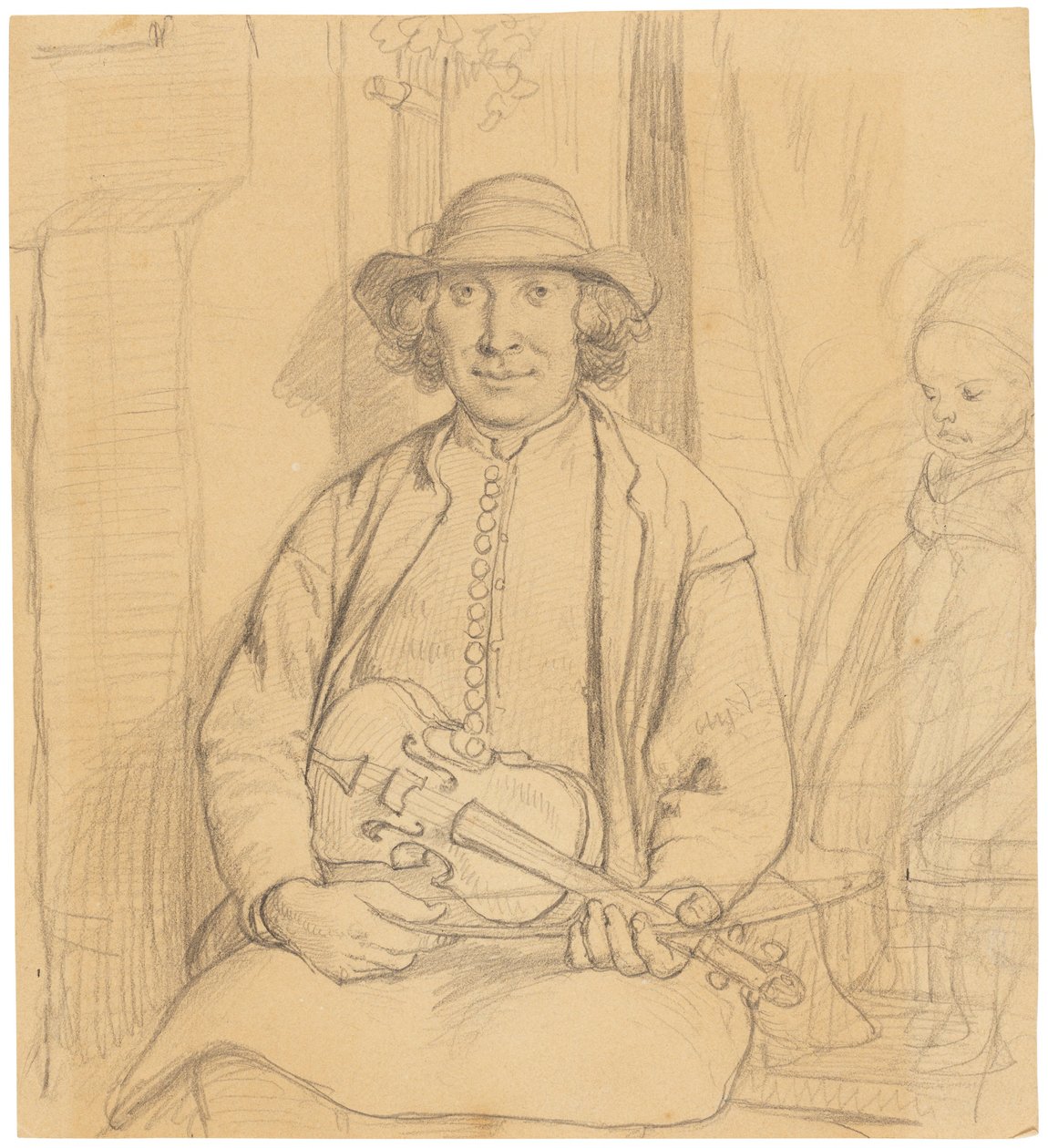 Un músico popular sueco de Wilhelm Marstrand