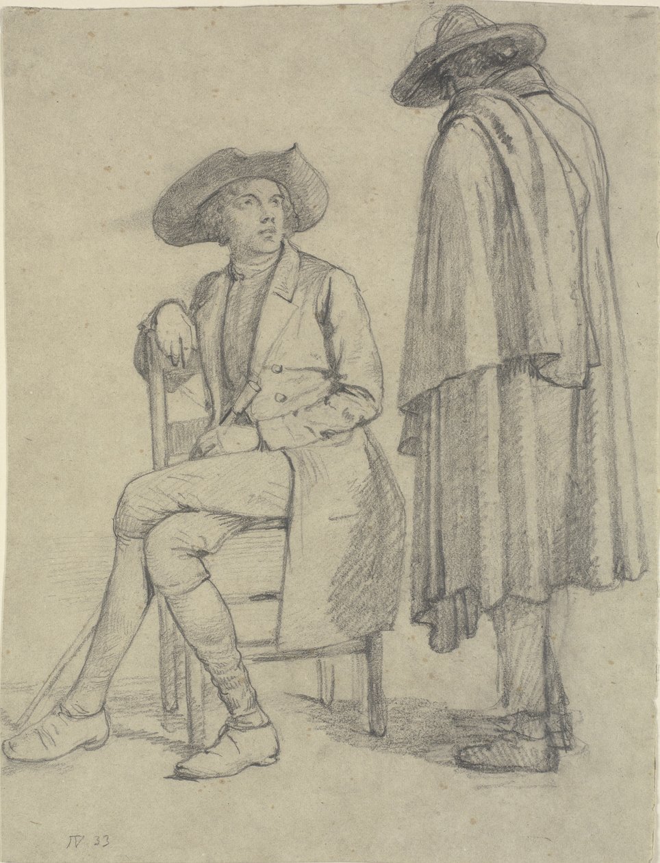 Abad en conversación con un romano de Wilhelm Marstrand