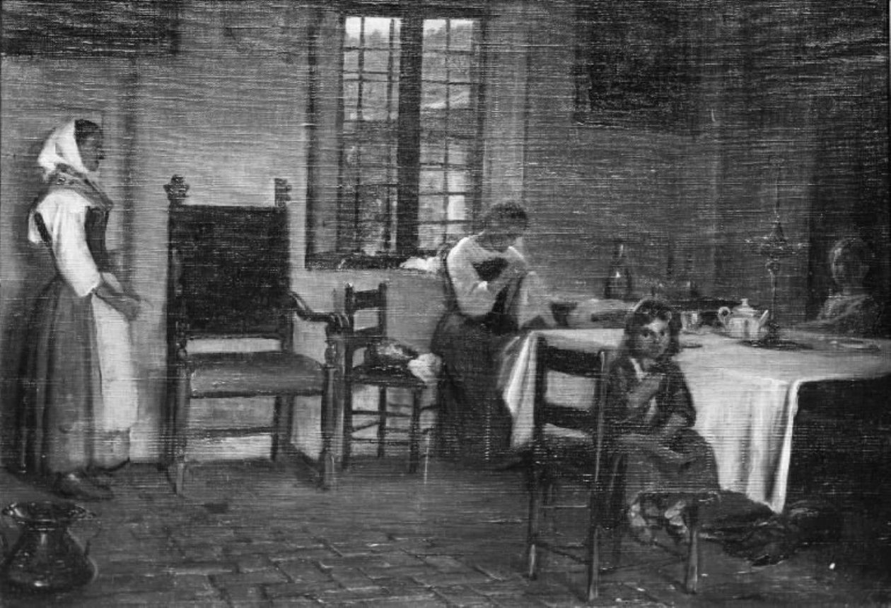 Un interior italiano de Wilhelm Marstrand