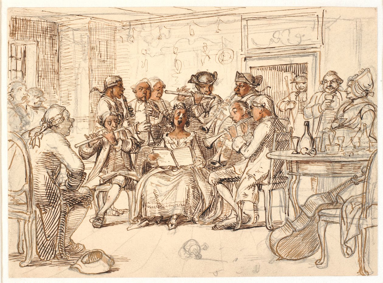 Motivo de Bellman: Concierto en "3 Byttor", epístola de Fredman n.º 51 de Wilhelm Marstrand