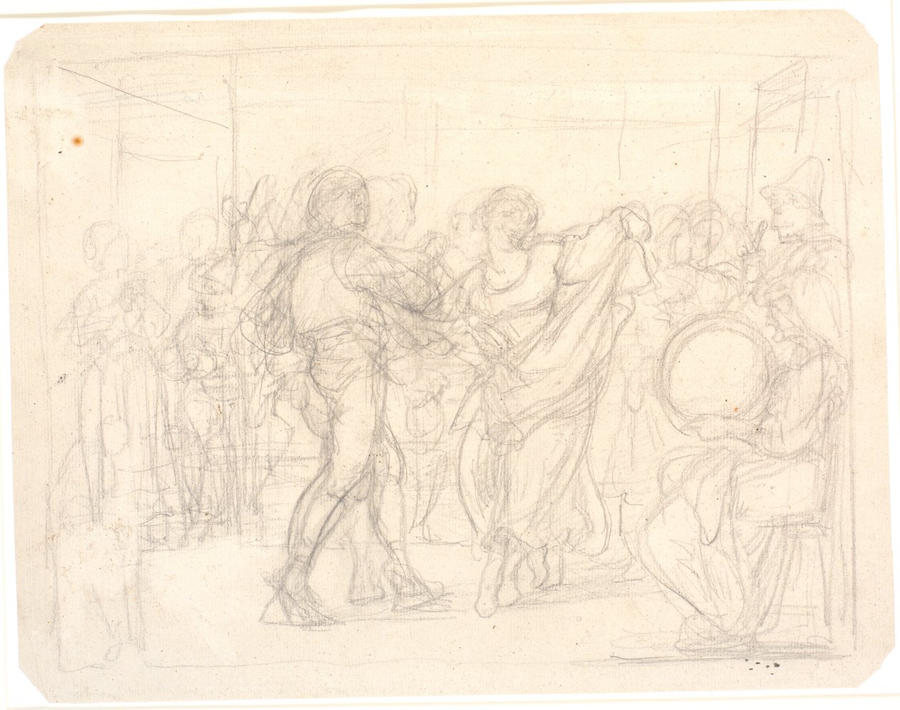 Baile en una quesería de Wilhelm Marstrand