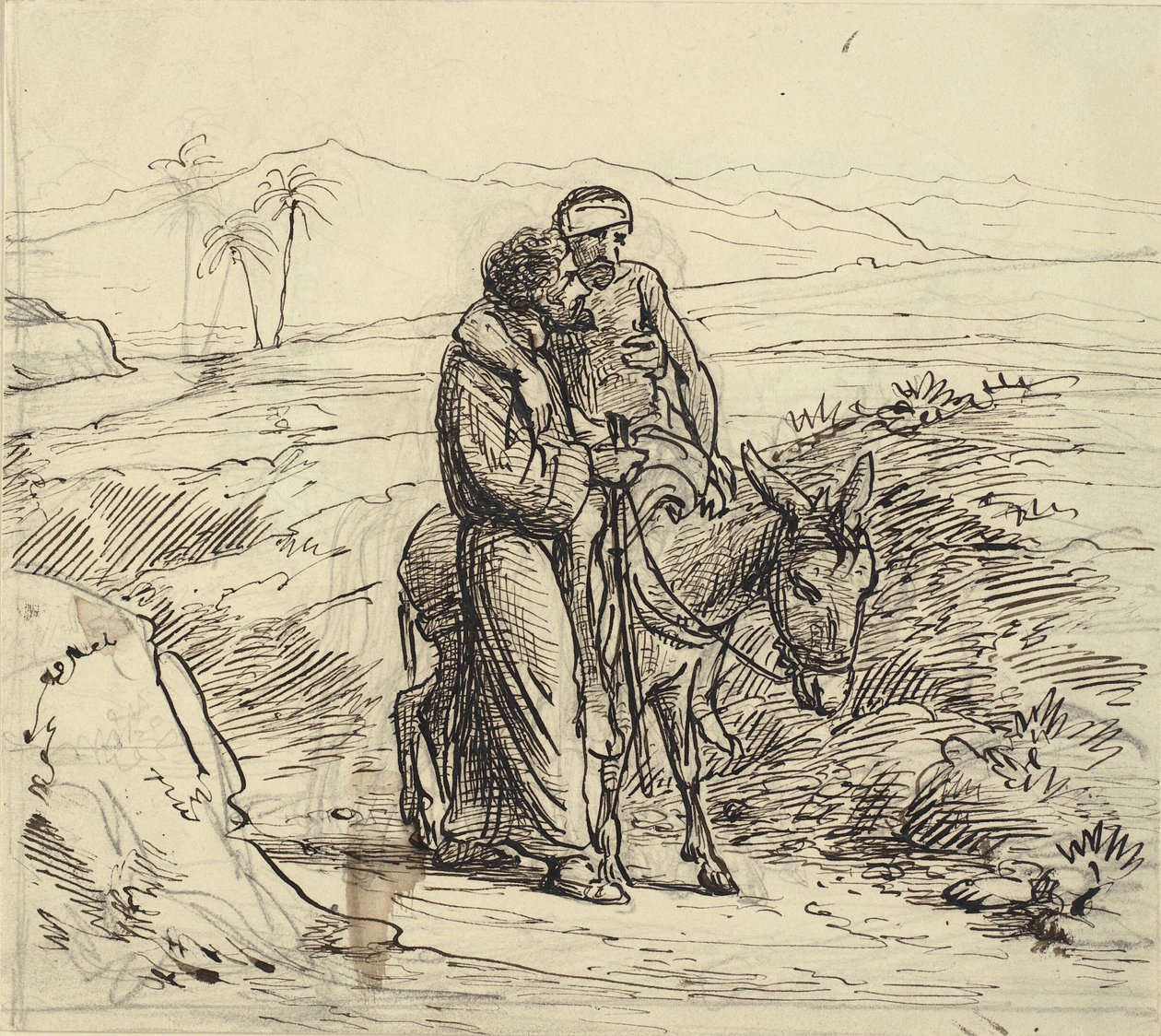 El buen samaritano acompaña al herido de Wilhelm Marstrand