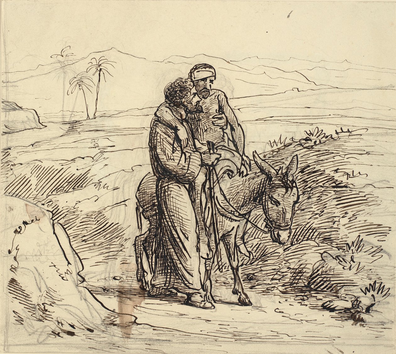 El buen samaritano acompaña al herido de Wilhelm Marstrand