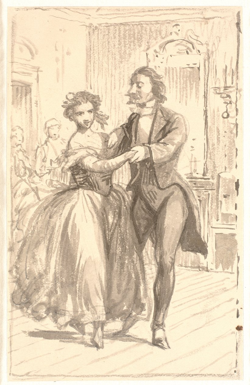 La primera pareja en el baile de Wilhelm Marstrand