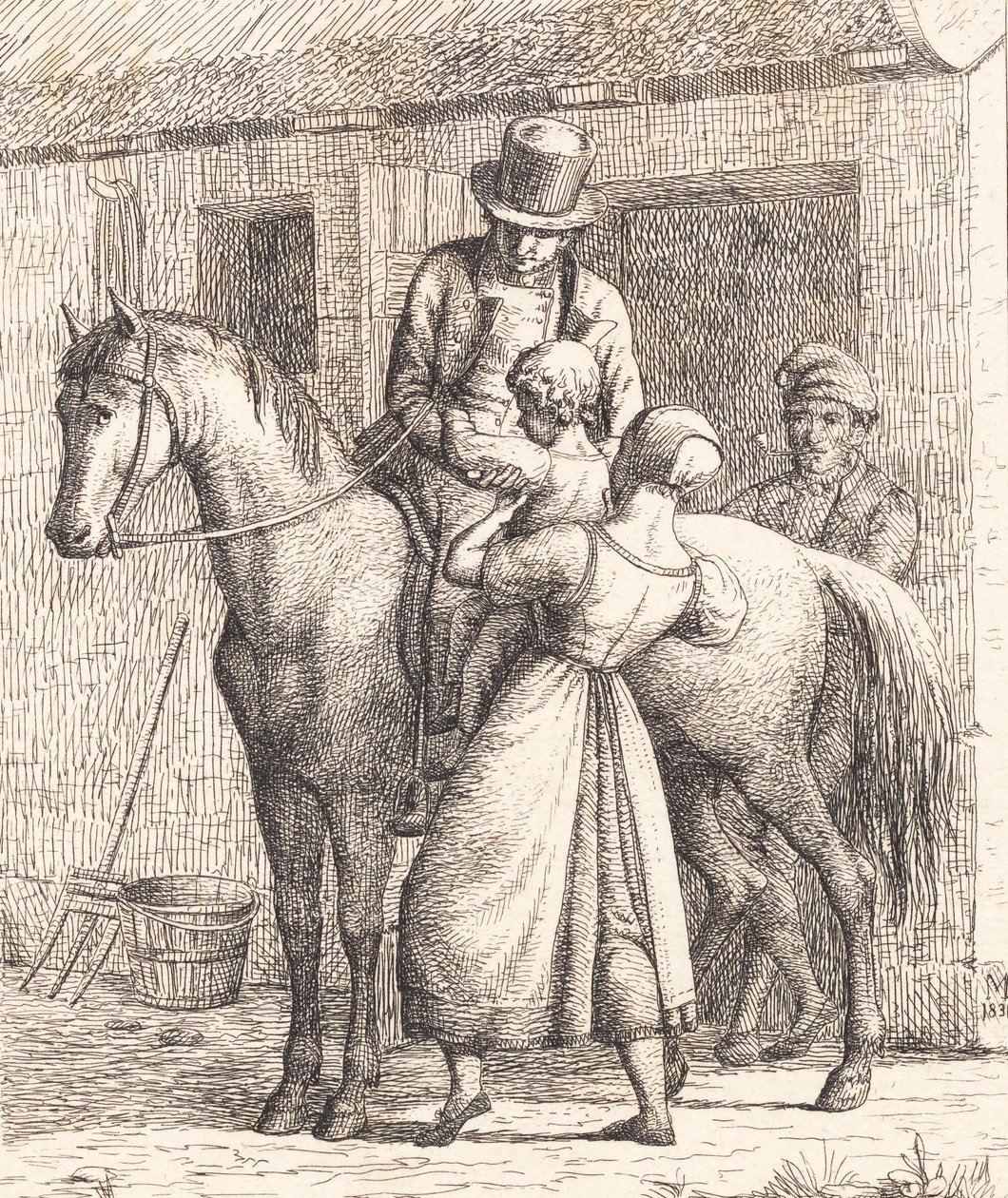 Una familia campesina de Wilhelm Marstrand