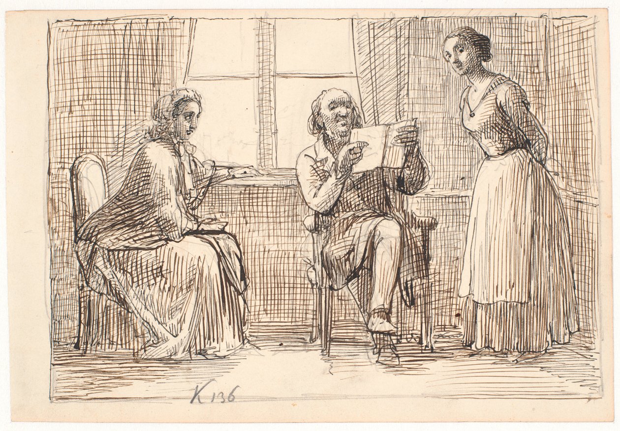 Una escritura extraña de Wilhelm Marstrand