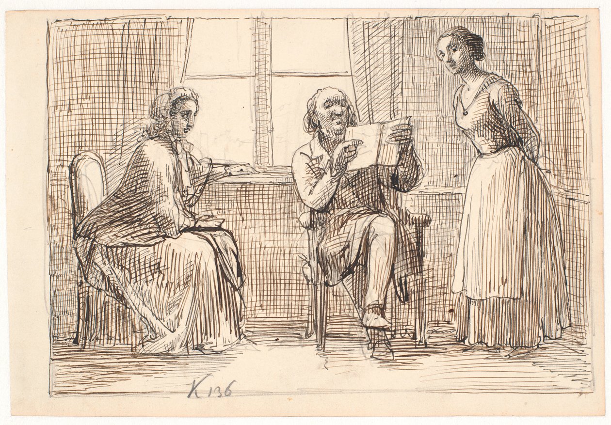 Una escritura extraña de Wilhelm Marstrand