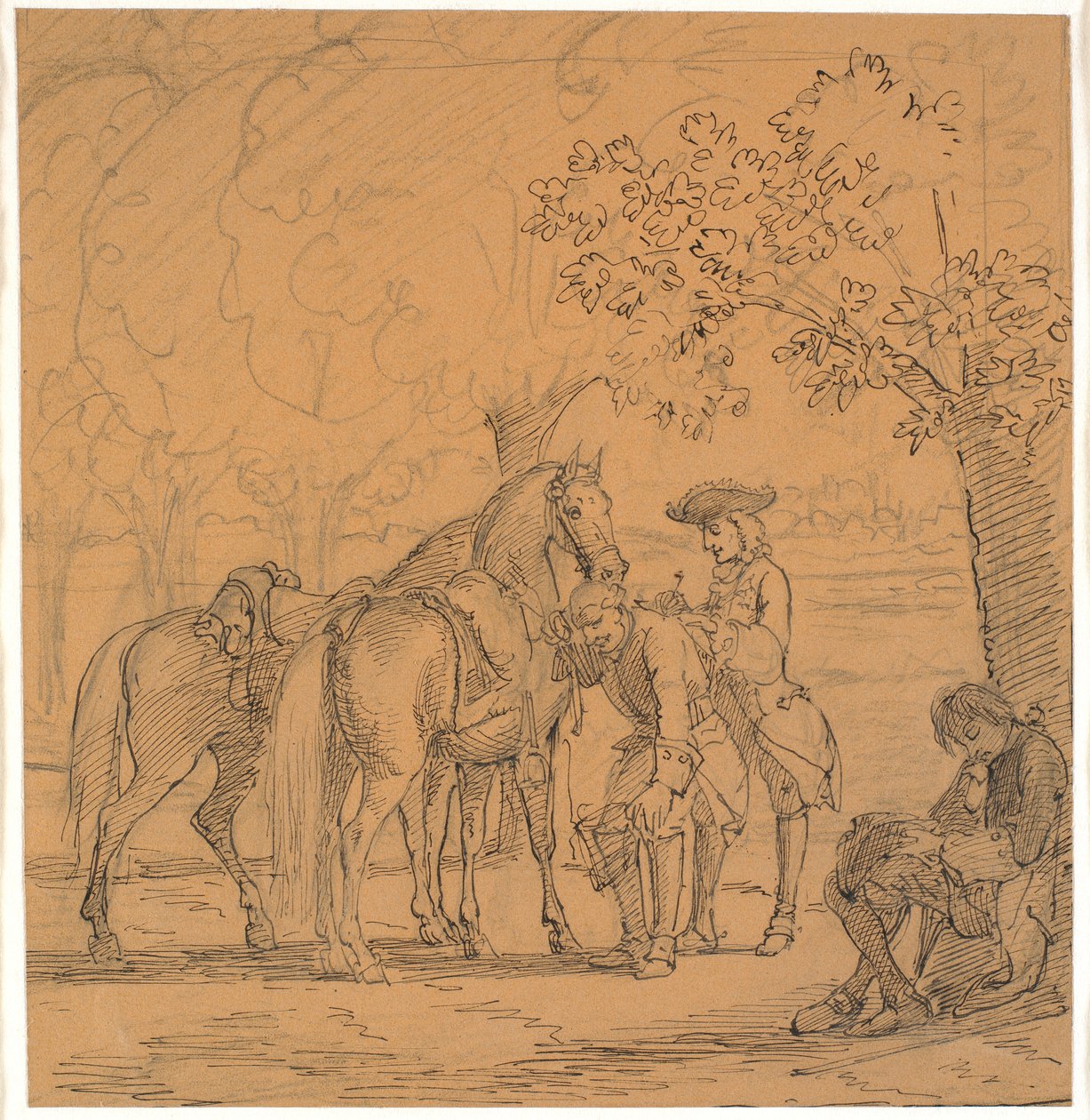 Federico V concede la solicitud del teólogo, (Cartas de C. D. Biehl, pub. 1865) de Wilhelm Marstrand