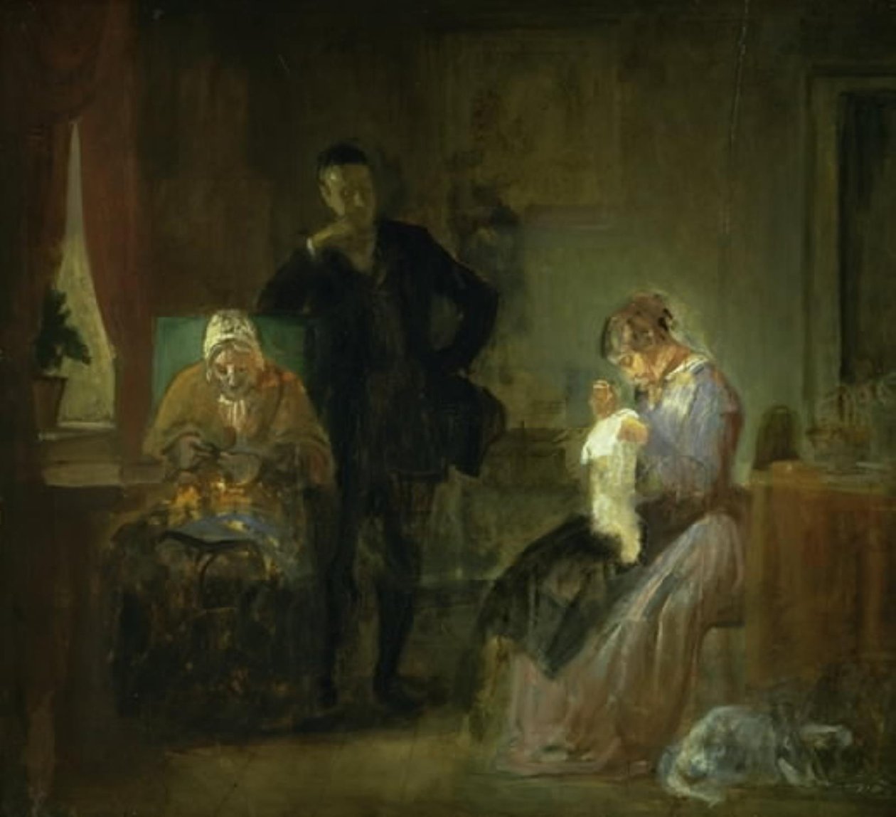 La visita del pretendiente de Wilhelm Marstrand