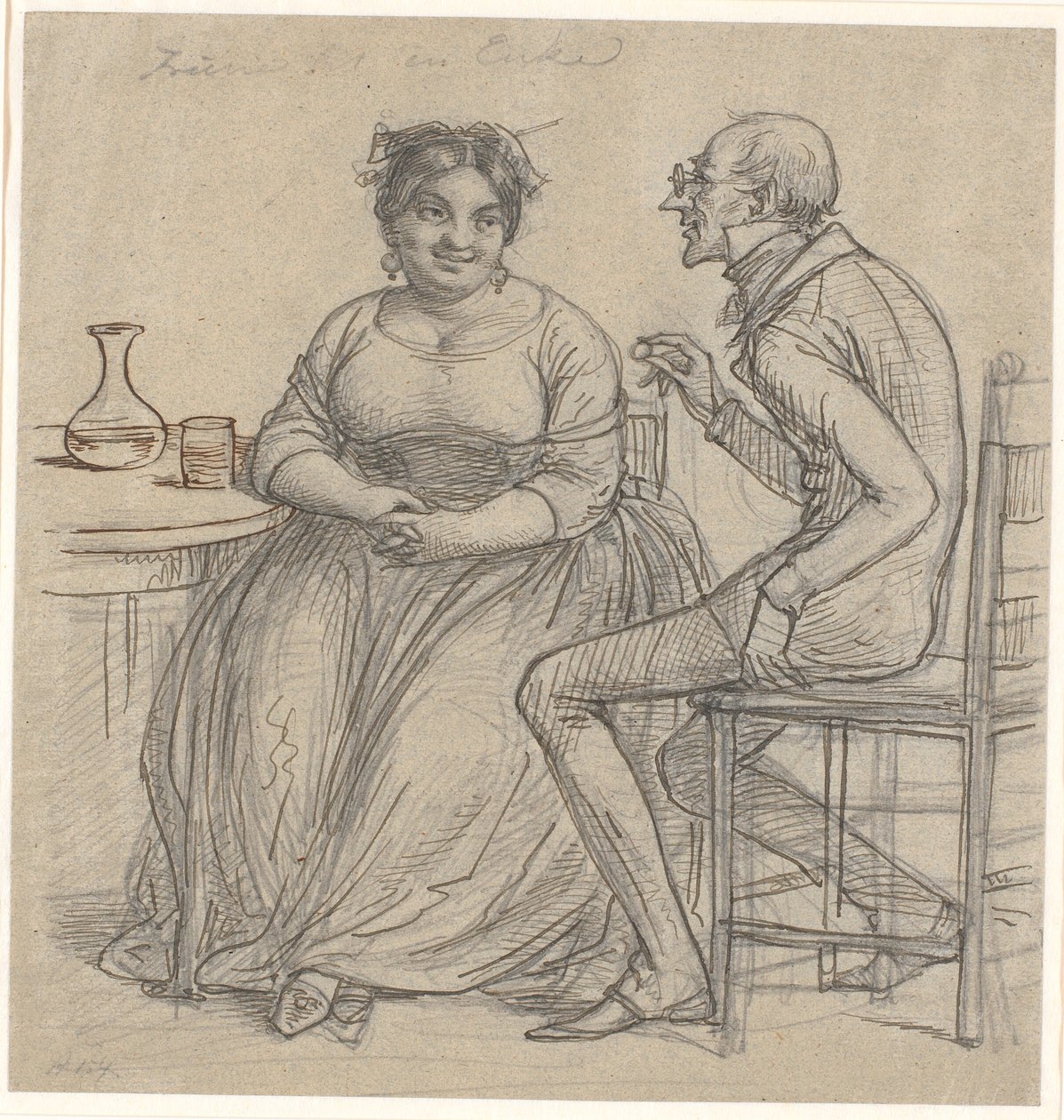 "Propuesta a una viuda" de Wilhelm Marstrand