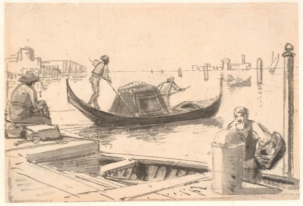 Paseo en góndola de Wilhelm Marstrand