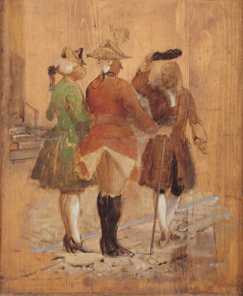 Holberg cede el paso a Jacob von Thyboe y Jean de France de Wilhelm Marstrand