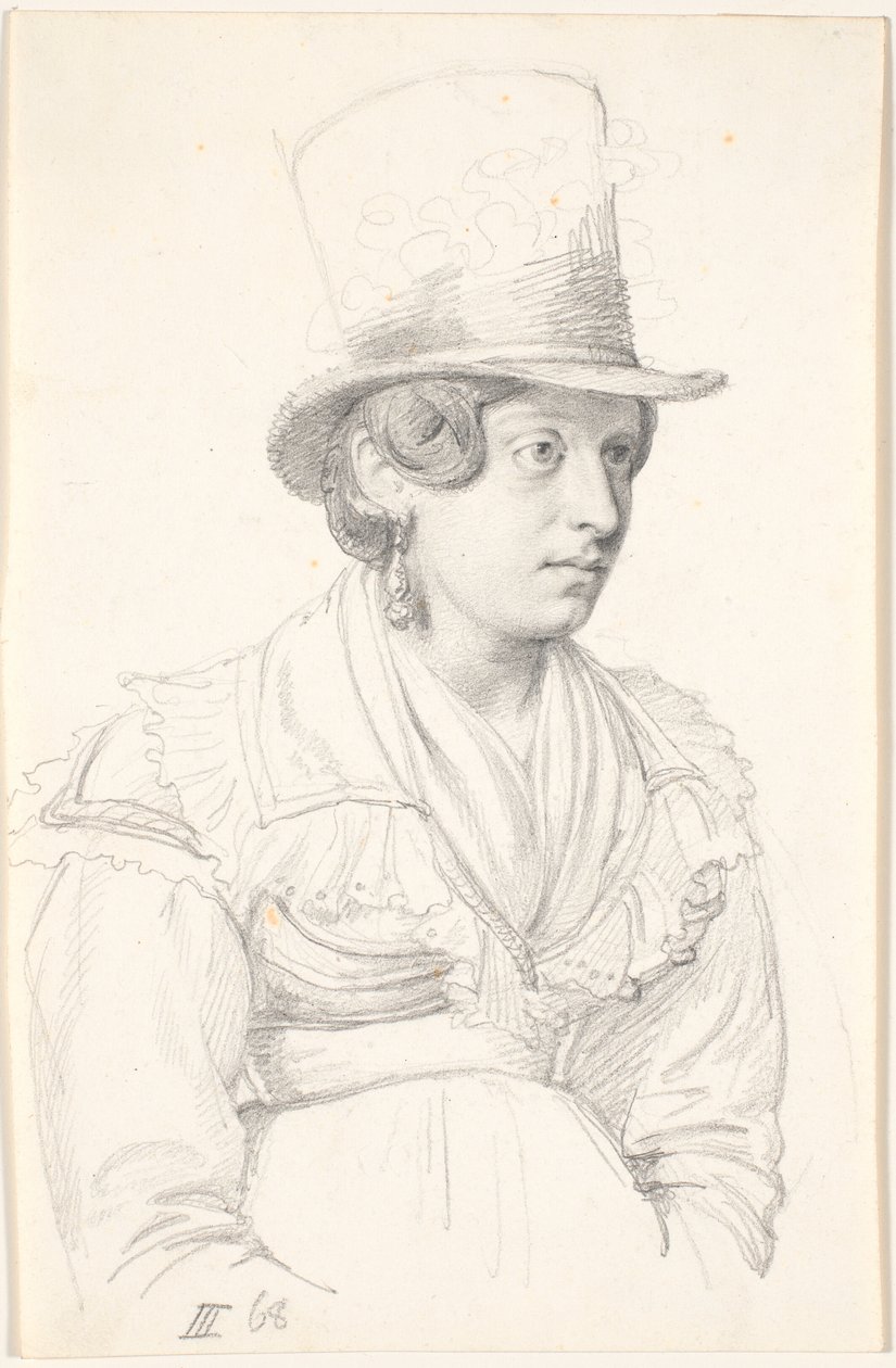 Italiana con sombrero alto de Wilhelm Marstrand