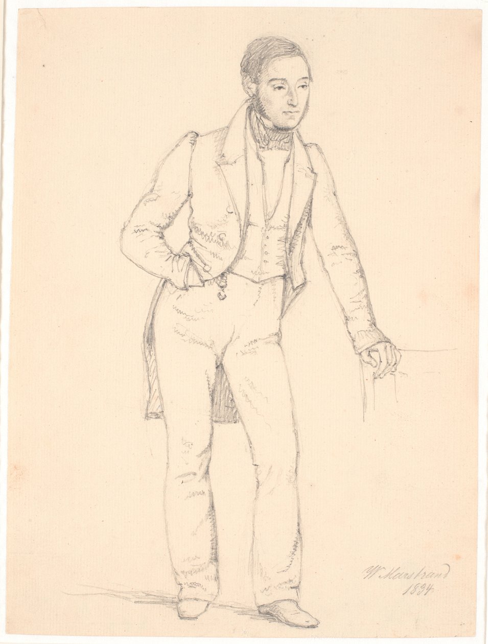Maestro de conciertos Johan Frederik Frølich de Wilhelm Marstrand