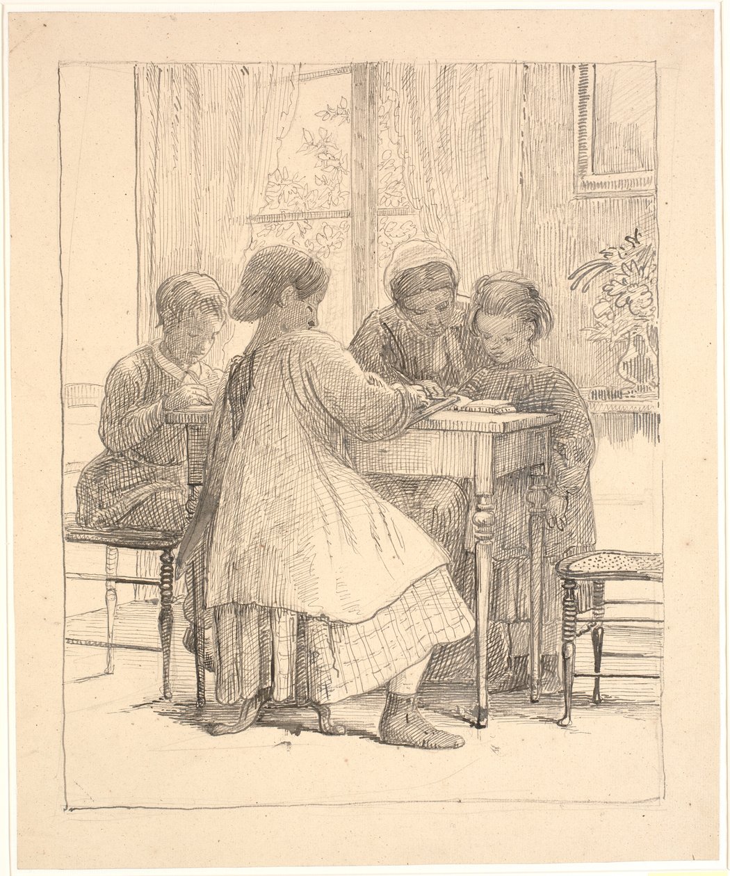 Lectura de lecciones de Wilhelm Marstrand