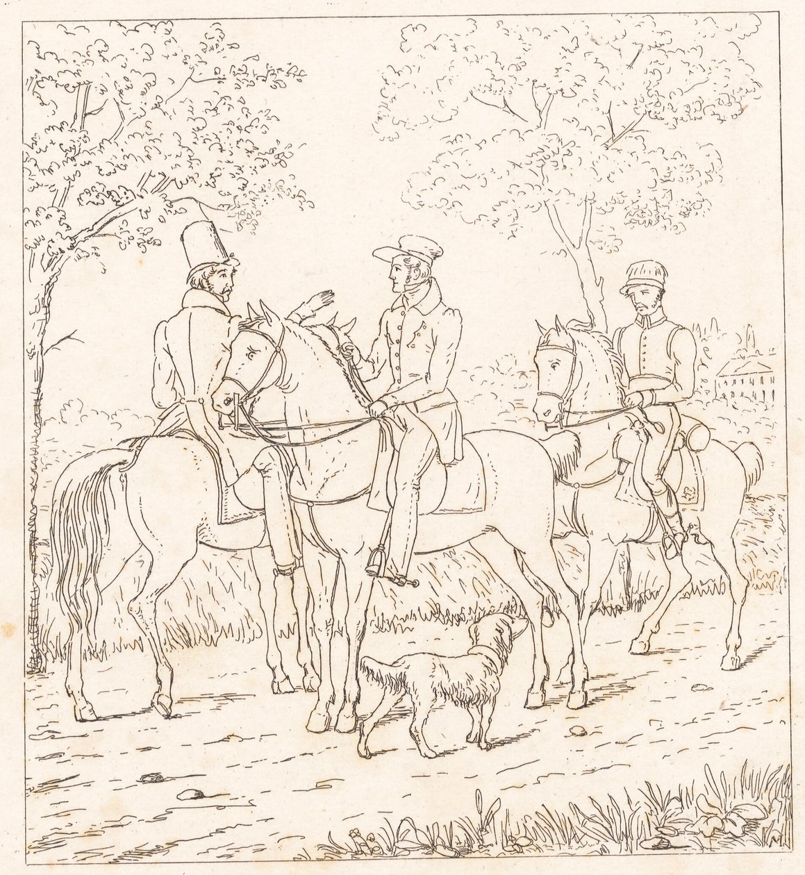 Jinetes de Wilhelm Marstrand