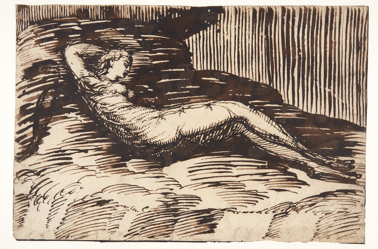 Viajero sueco sentado de Wilhelm Marstrand