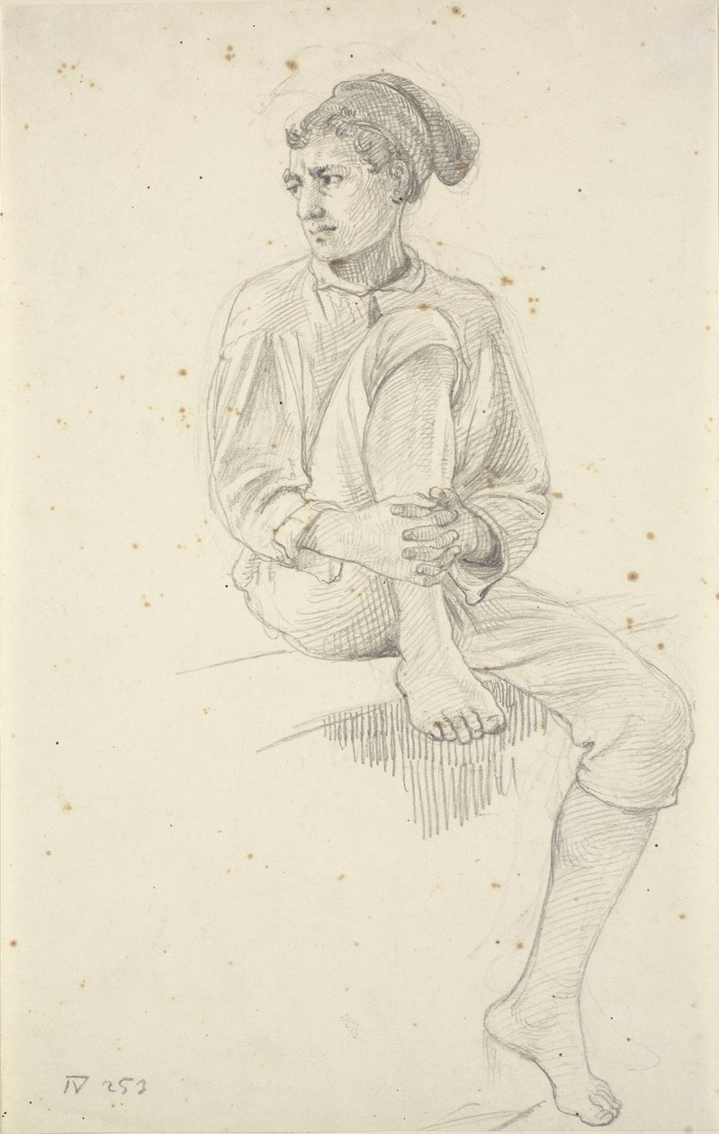 Pescador Joven Sentado de Wilhelm Marstrand