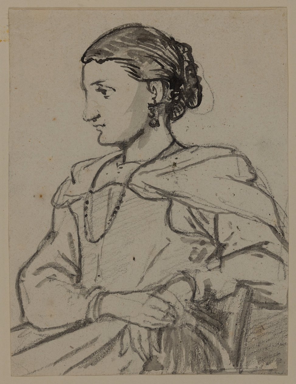 Figura femenina sentada de Wilhelm Marstrand