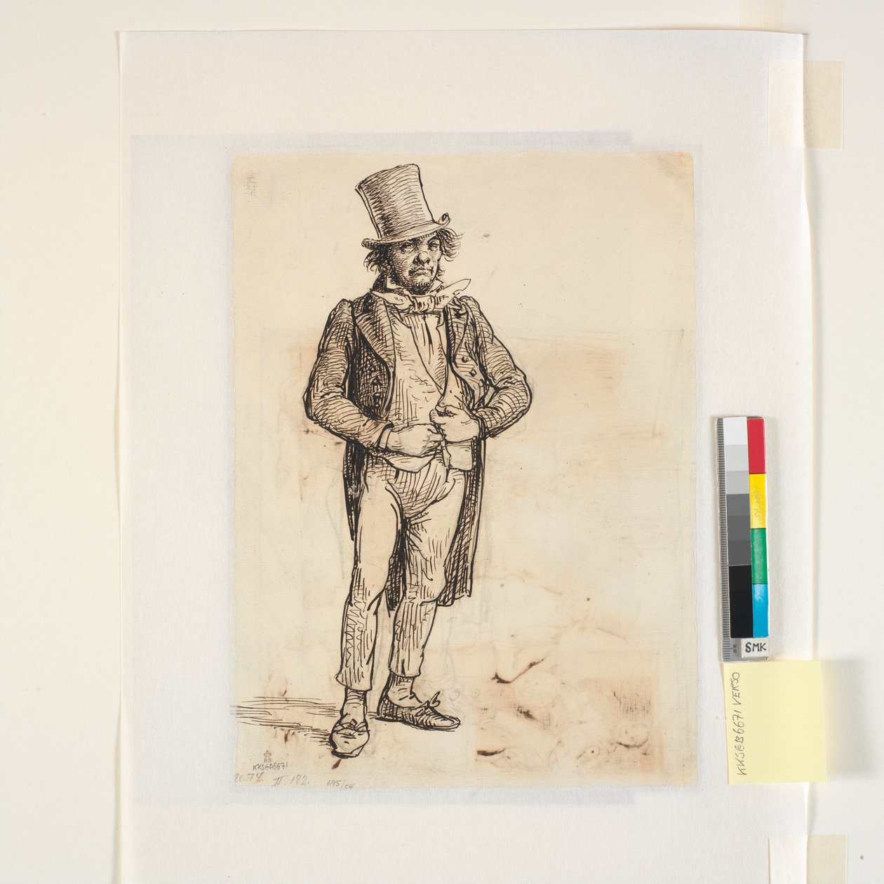 Estudio del zapatero ataviado para el domingo en otra versión de Wilhelm Marstrand