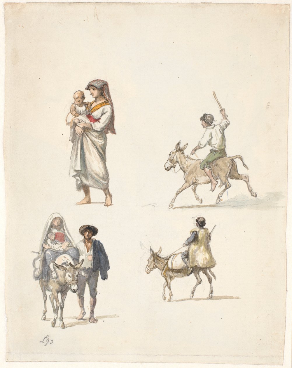 Campesinos italianos viajeros de Wilhelm Marstrand