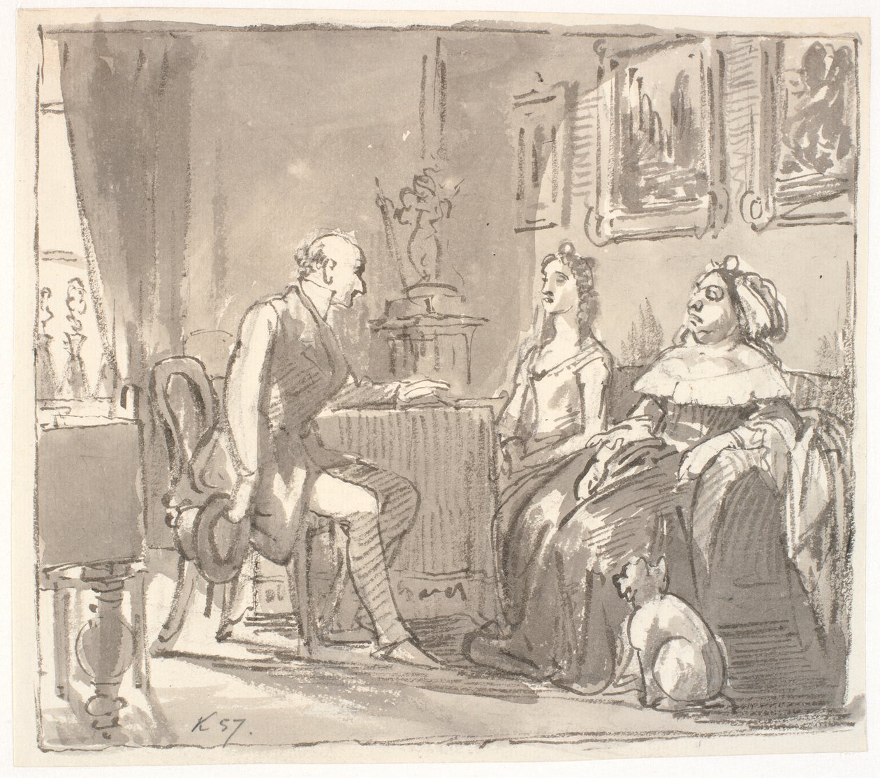 Visita a su gracia de Wilhelm Marstrand