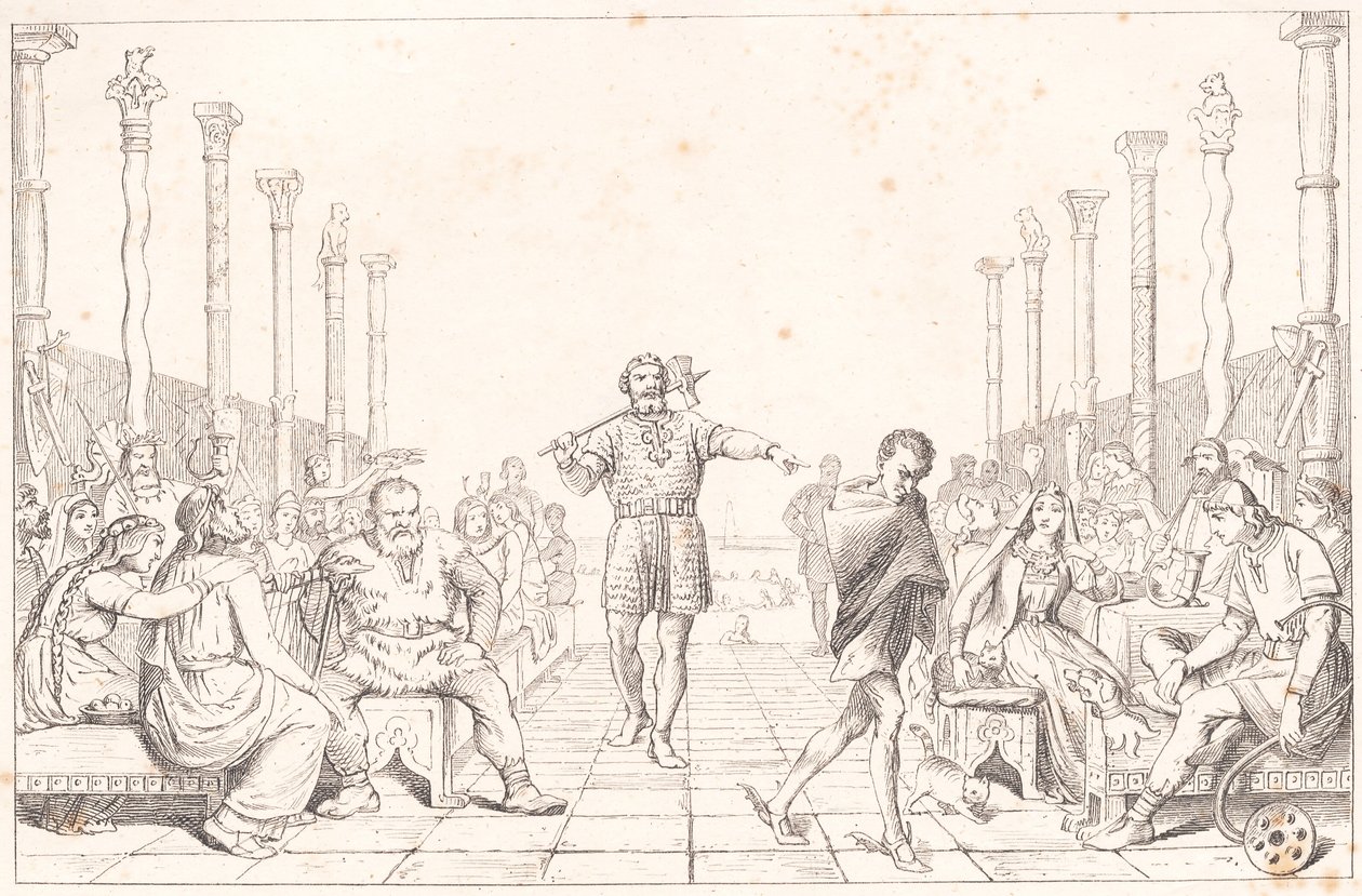 El banquete de Ægir de Wilhelm Marstrand