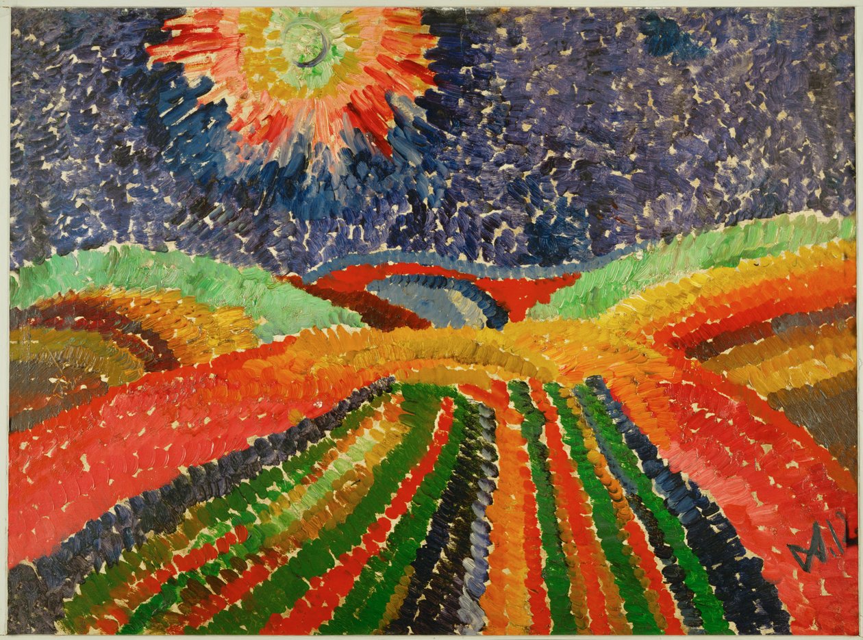 Sendero a través de los campos de Wilhelm Morgner