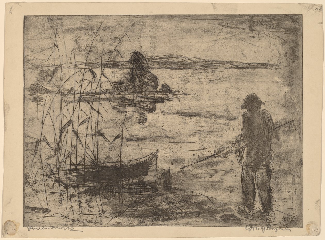 Pescando en el río Havel de Wilhelm Oesterle