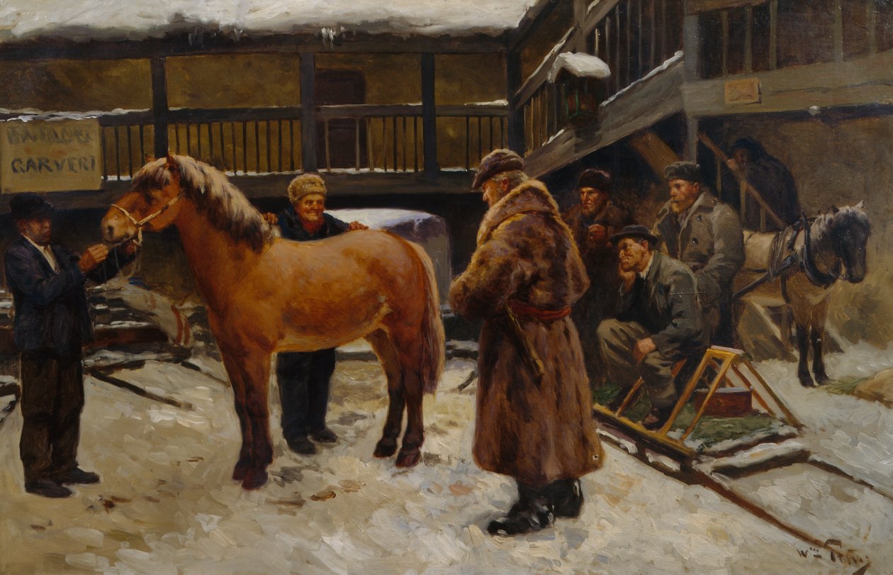 Mercado de caballos de Wilhelm Peters