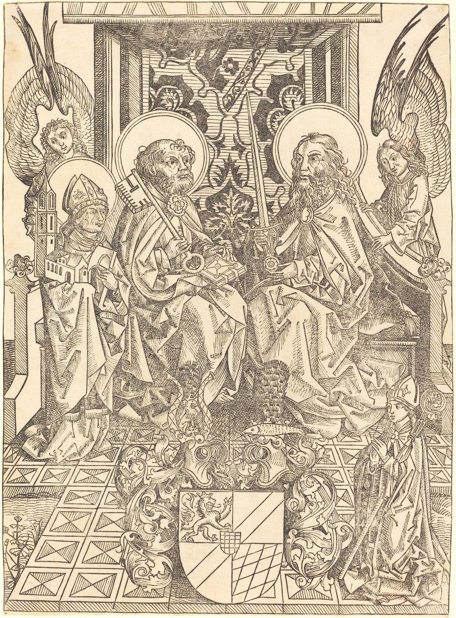 San Pedro y San Pablo bajo un Dosel de Wilhelm Pleydenwurff