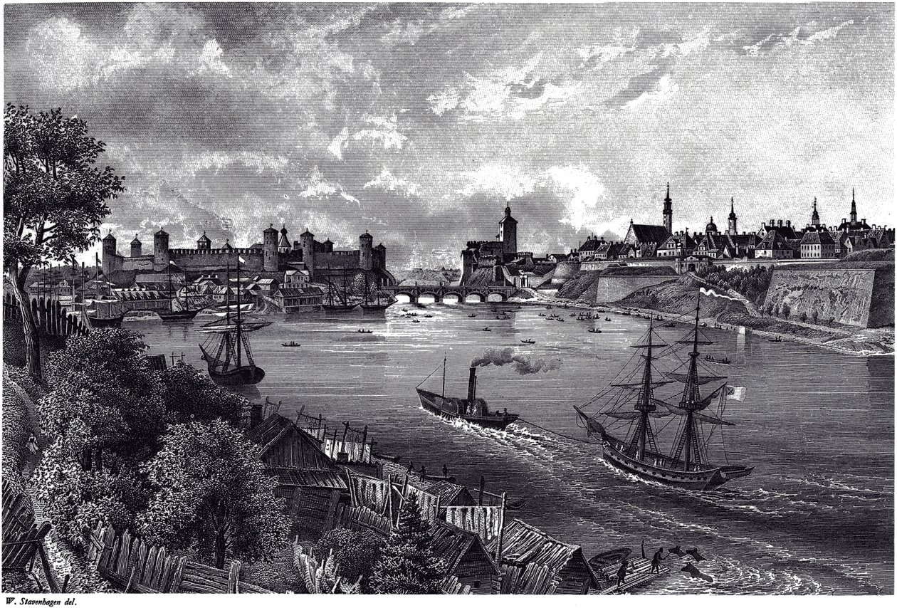 Vista de Narva de Wilhelm Siegfried Stavenhagen