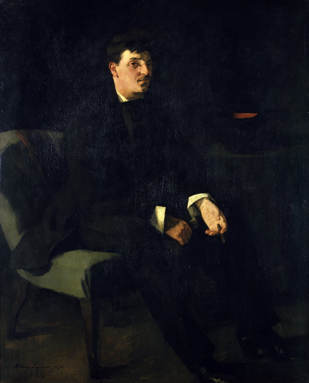 El pintor Carl Schuch de Wilhelm Trübner