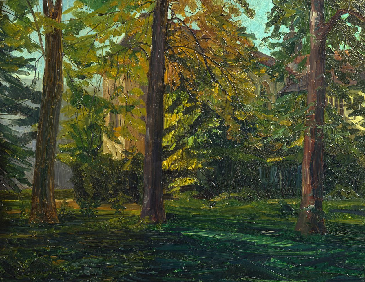 En el jardín del monasterio de la abadía de Neuburg de Wilhelm Trübner