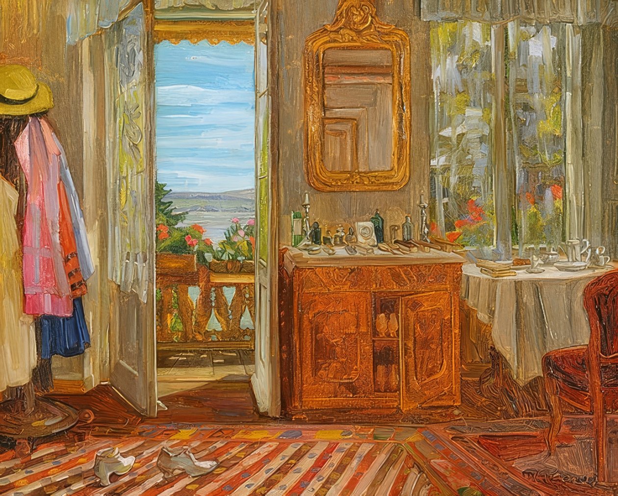 Interior en el lago Starnberg. 1912 de Wilhelm Trübner