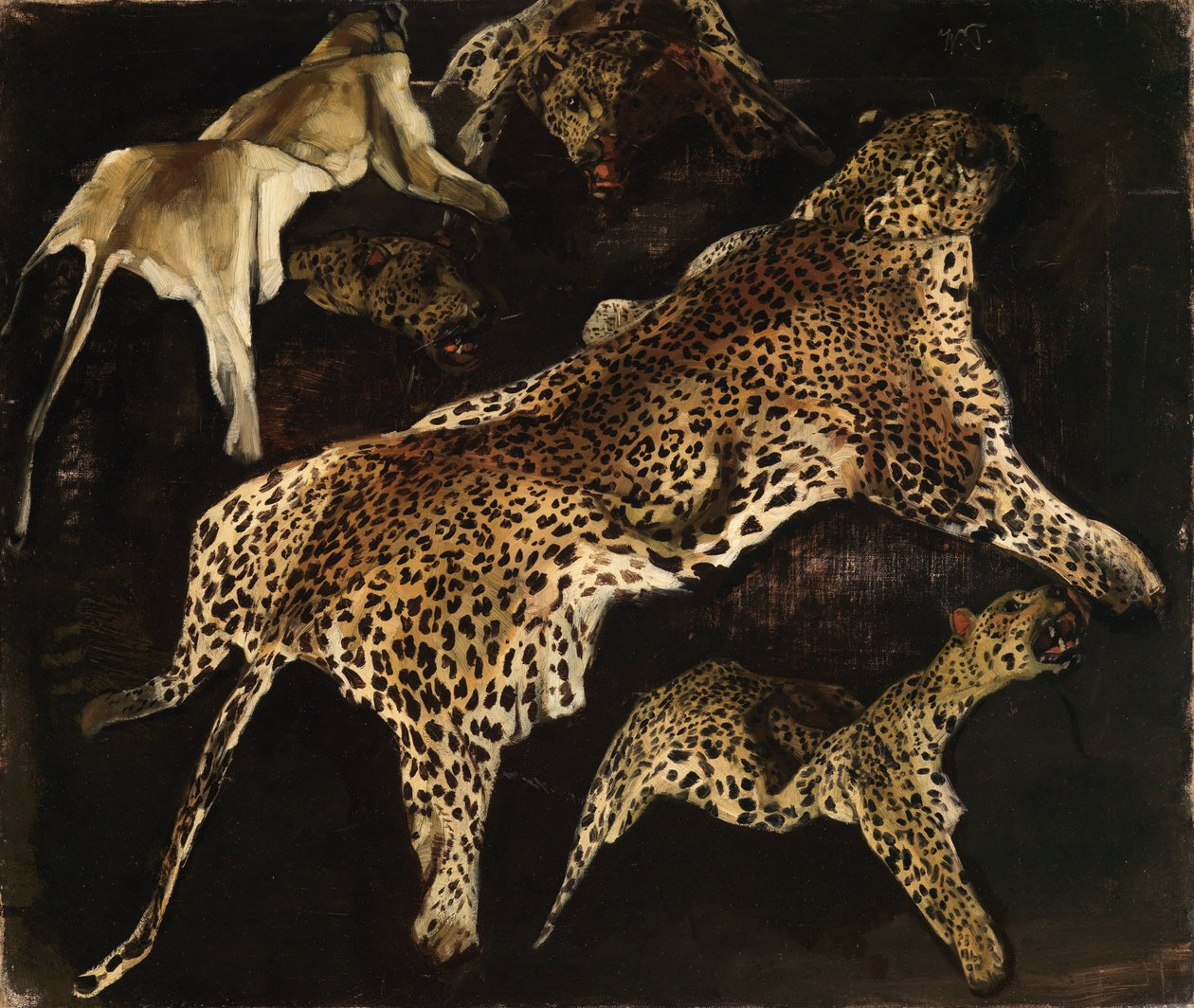 Pieles de leopardo de Wilhelm Trübner