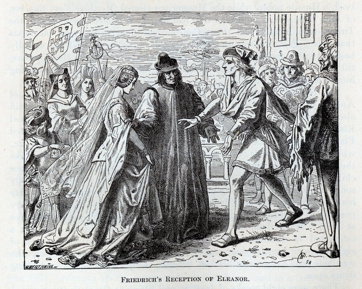 Recepción de Federico de Leonor, 1882 de Wilhelm Werthmann