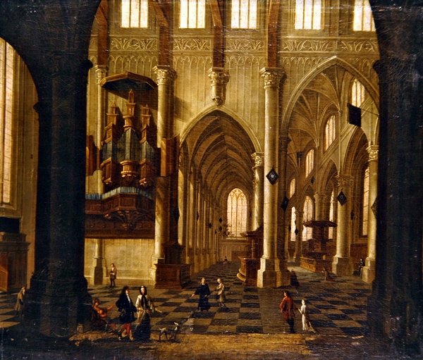 Interior de iglesia de Wilhelm van Ehrenberg