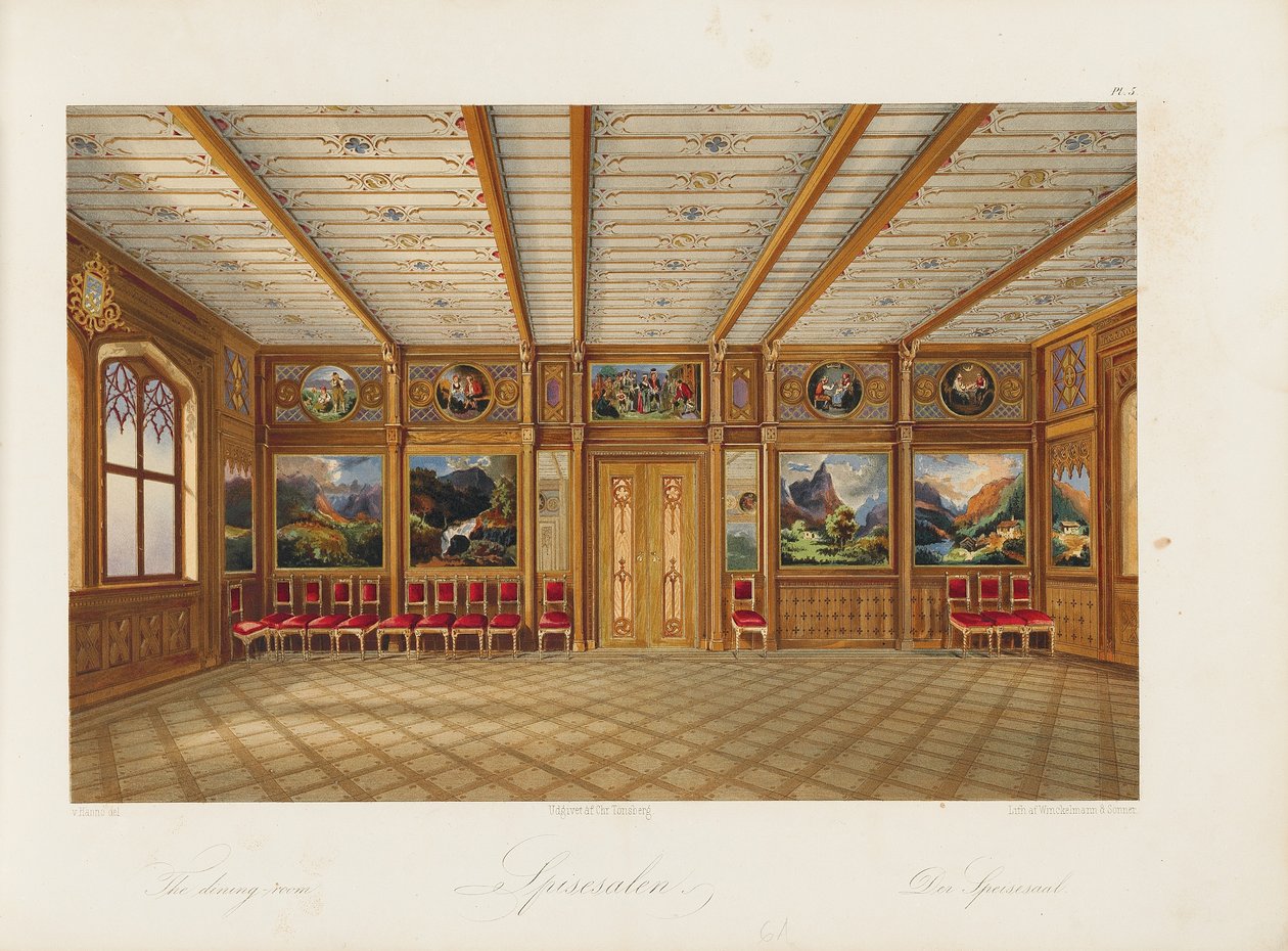 Comedor Oscarshal, 1852 de Wilhelm von Hanno