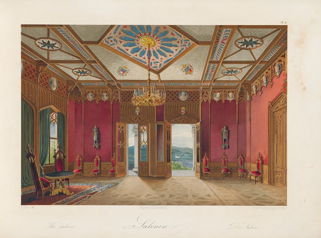 Salón Oscarshal, 1852 de Wilhelm von Hanno