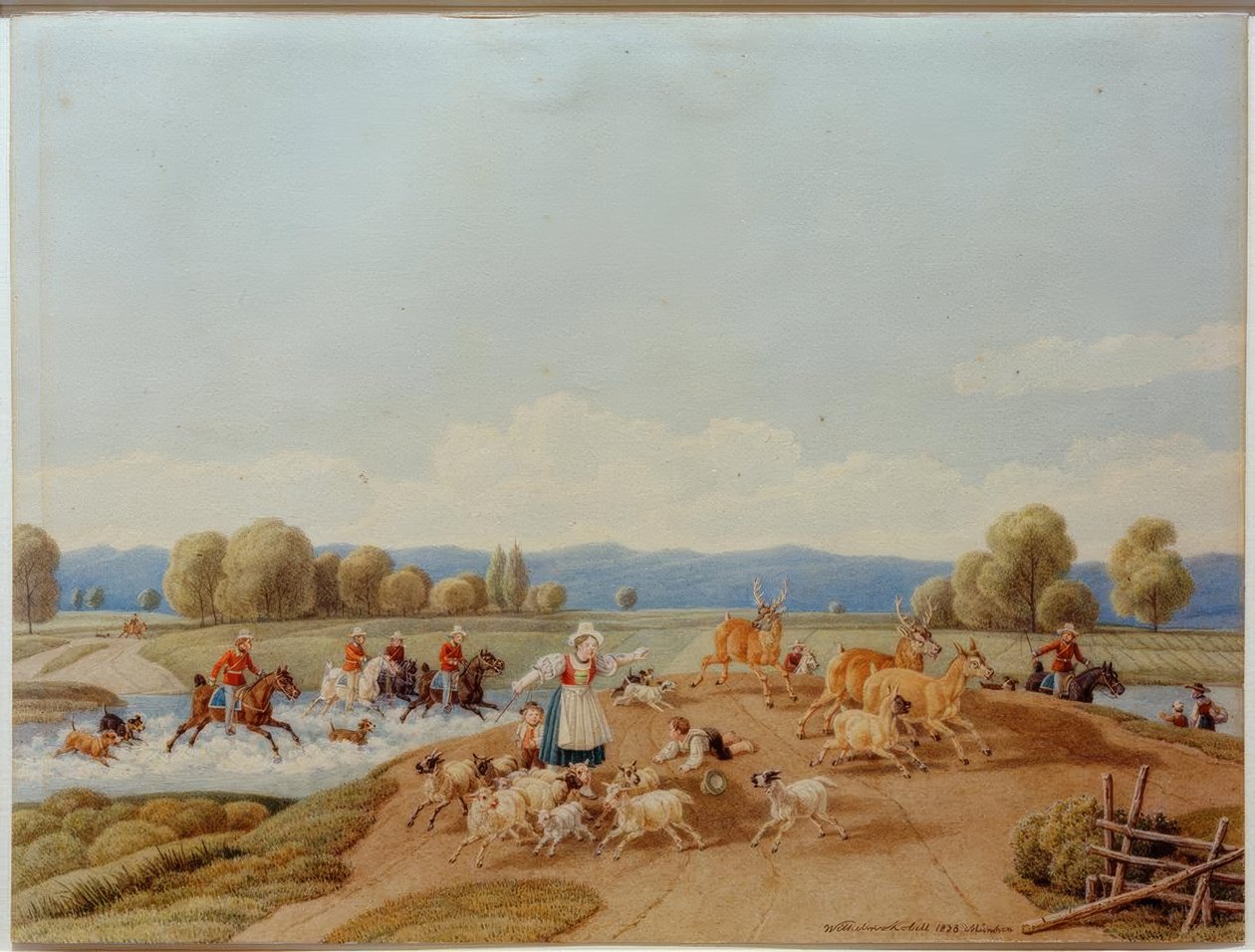 La caza del ciervo de Wilhelm von Kobell