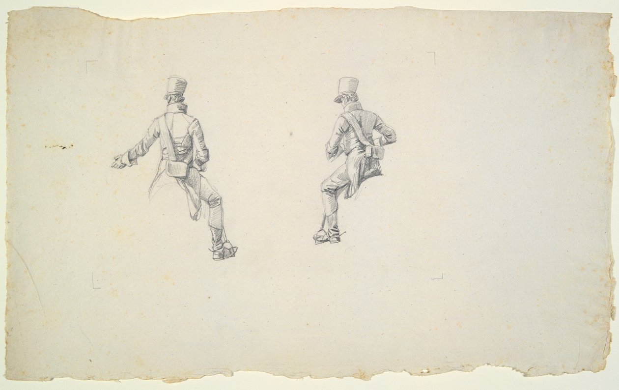 Estudio de un húsar austríaco de Wilhelm von Kobell