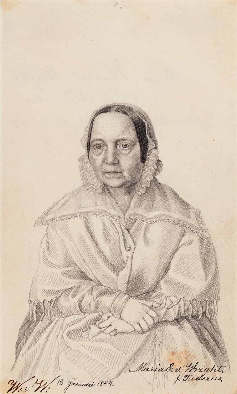 Maria Elisabeth von Wright, madre del artista de Wilhelm von Wright
