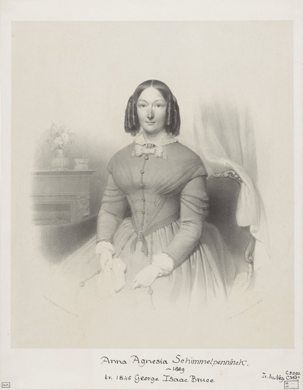 Retrato de Anna Agnesia Bruce-Schimmelpenninck de Wilhelmus Cornelis Chimaer van Oudendorp