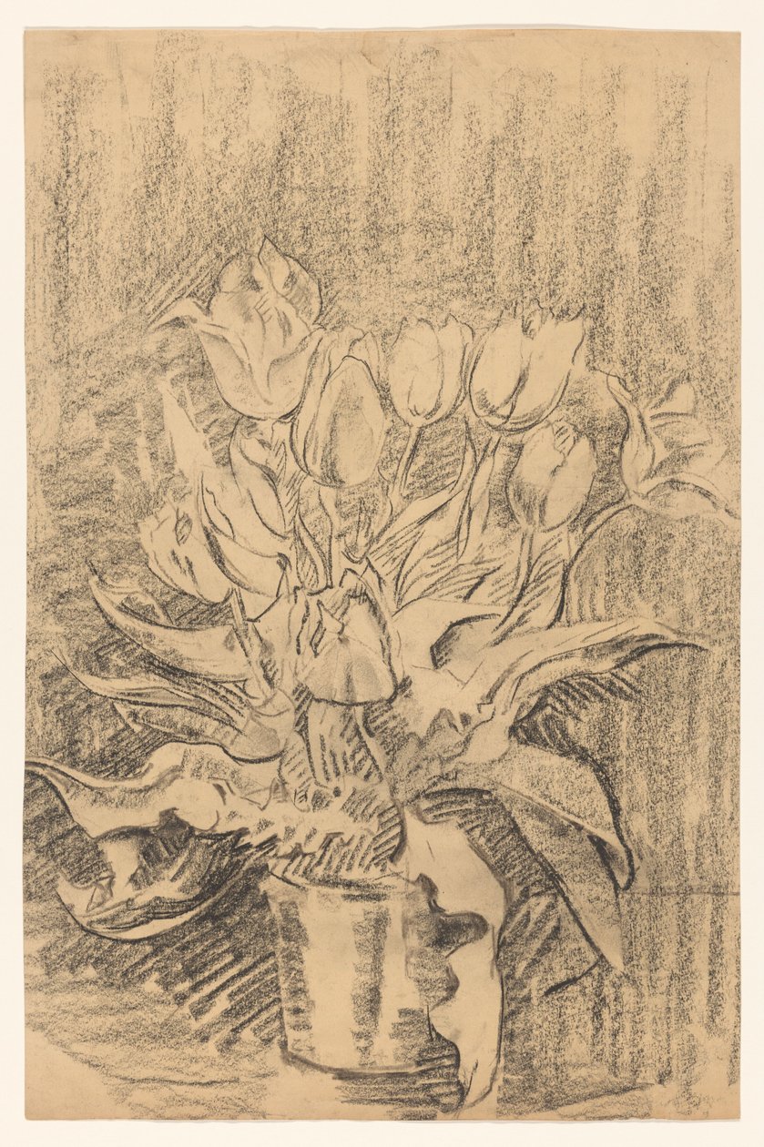 Jarrón con tulipanes de Wilhelmus Johannes Steenhoff