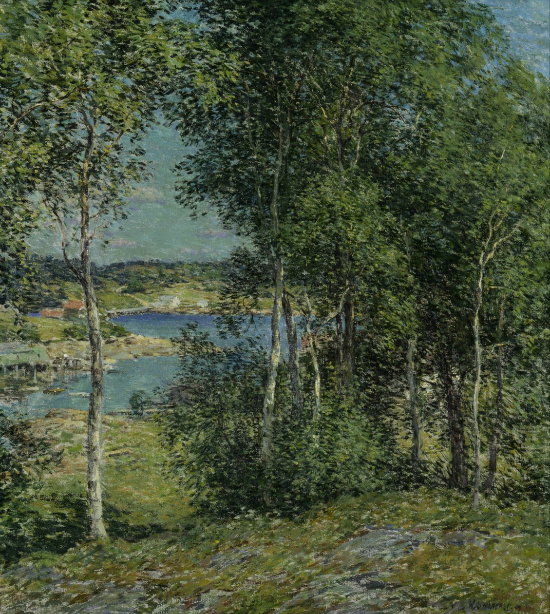 Una familia de abedules de Willard Leroy Metcalf