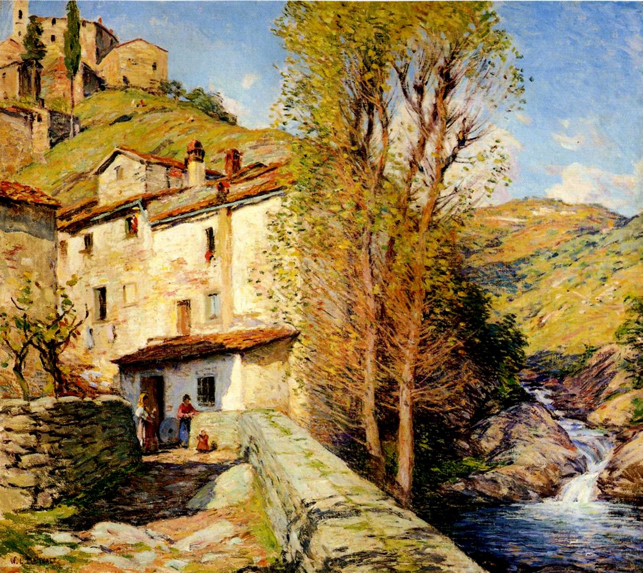 Viejo molino en Pelago, Italia, 1913 de Willard Leroy Metcalf