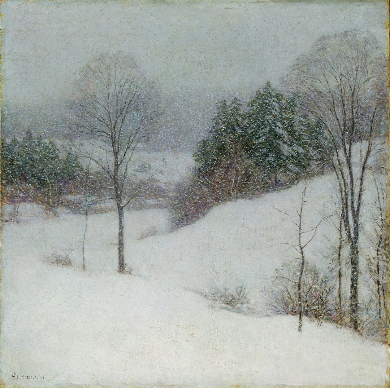 El Velo Blanco, 1909 de Willard Leroy Metcalf