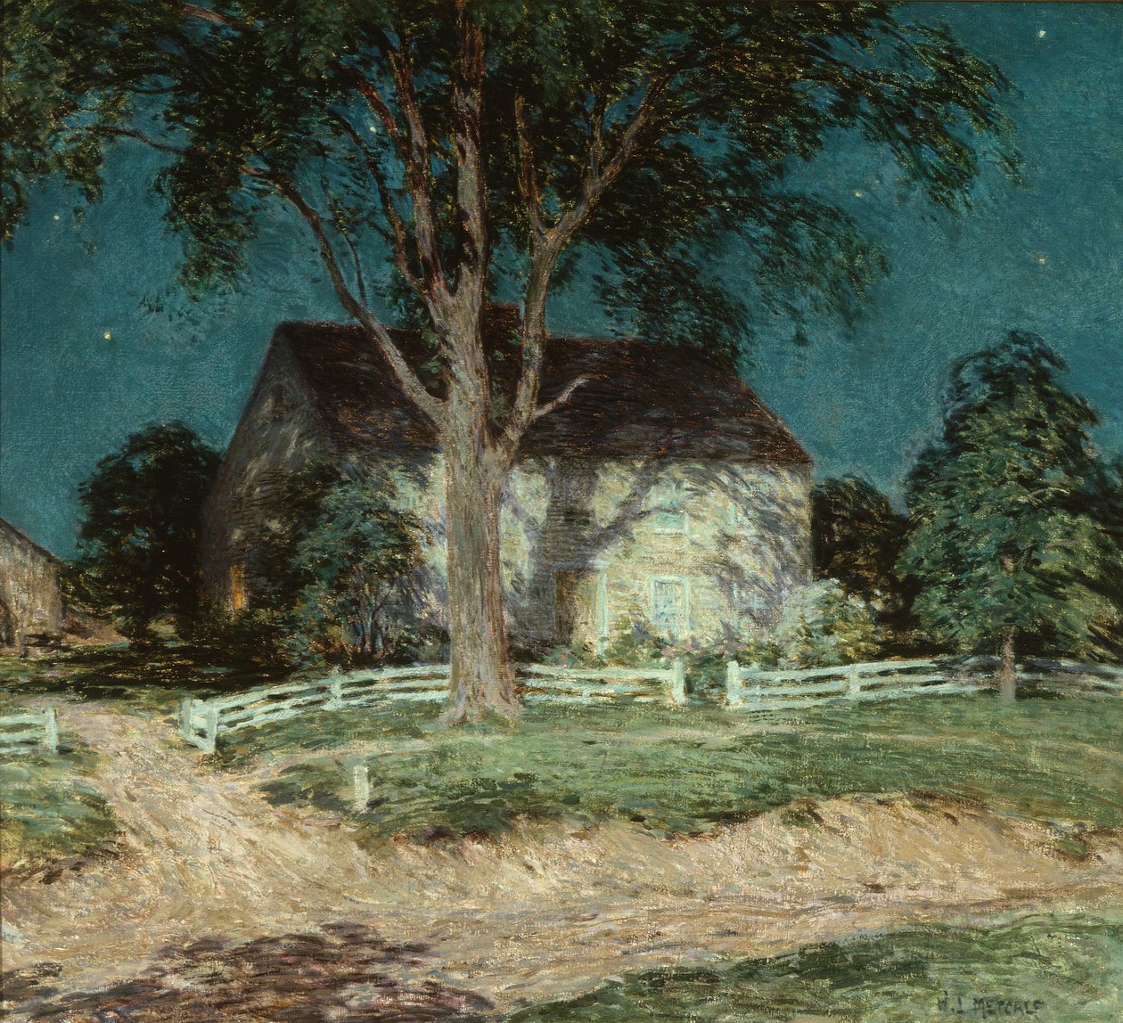 Old Homestead Connecticut, c.1914 (óleo sobre lienzo) de Willard Leroy Metcalf