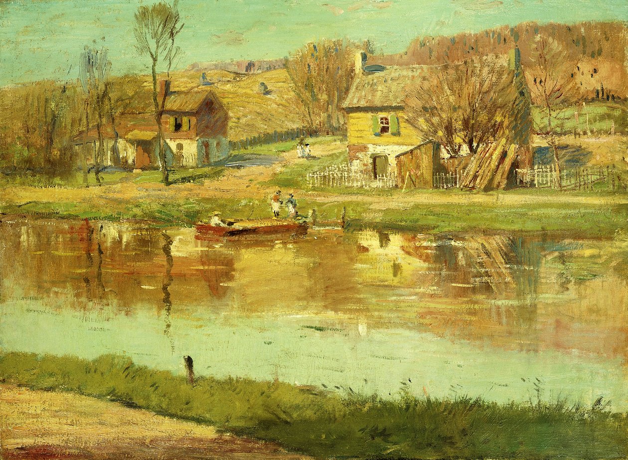 Reflejos en el agua, c.1895-1919 de Willard Leroy Metcalf